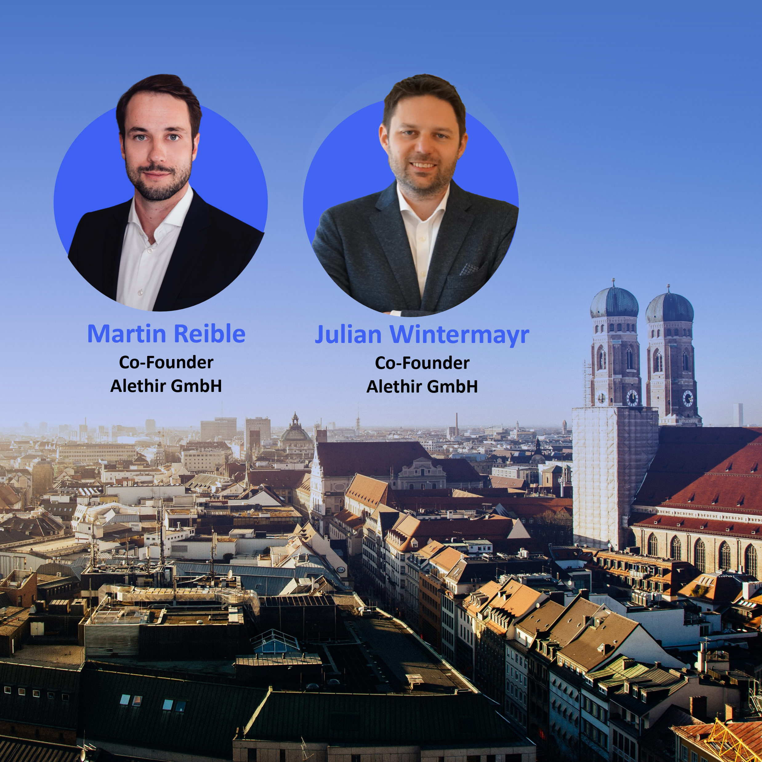 Founders with Munich in the background